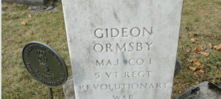 Grave Stone of Gideon Ormsby