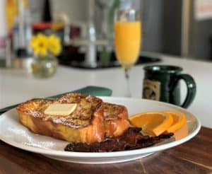 French Toast on white dish